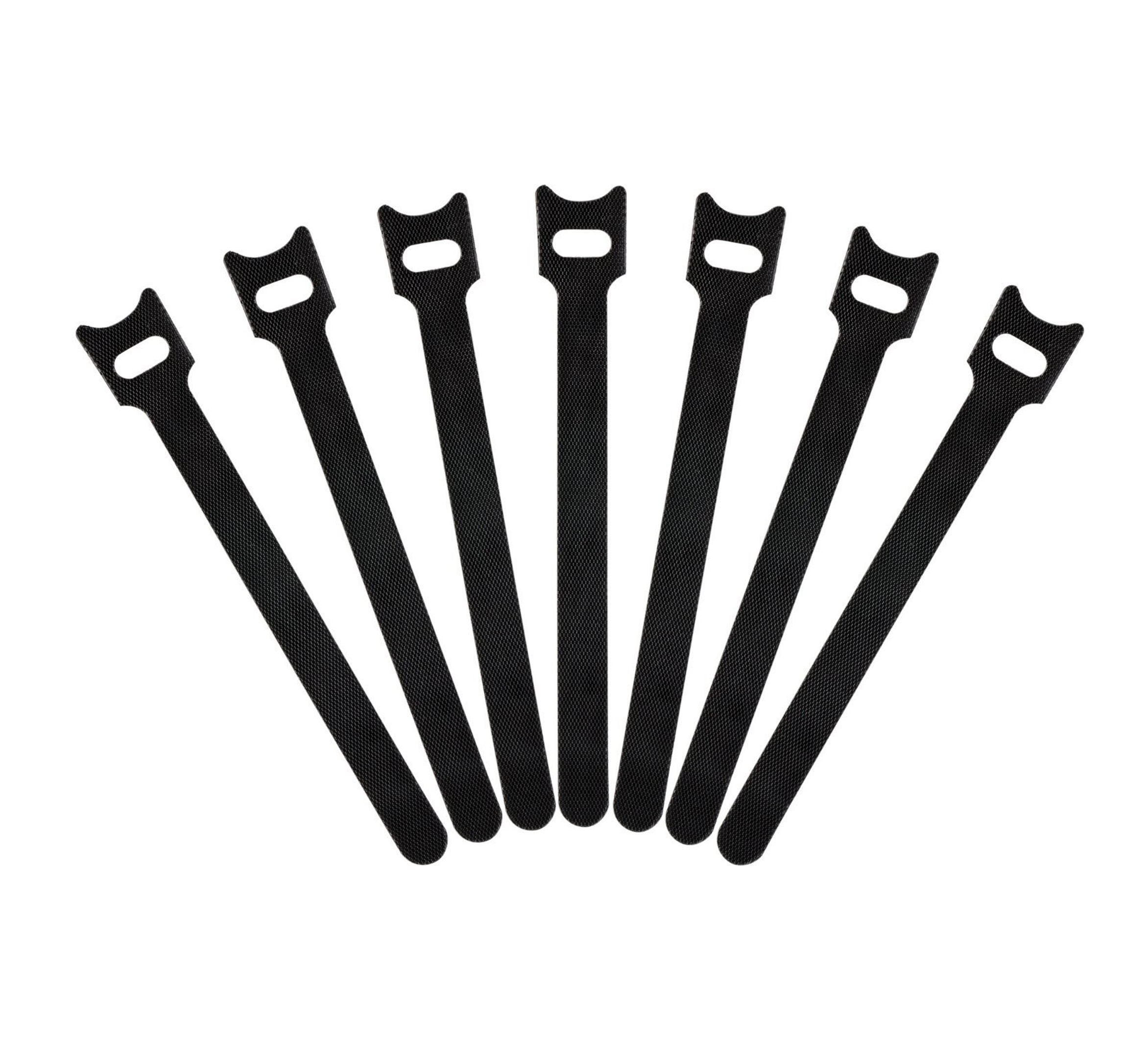Adjustable Cable Ties 20mm Black Pack x 6 - Concordia Technologies