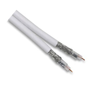Twin RG6U Coaxial Cable 100m