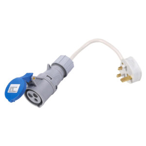 Socket 16A 240V to Plug 13A Blue