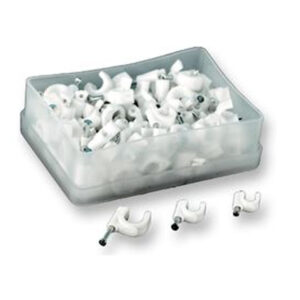 Round Cable Clips packs of 100